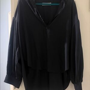 We The Free Black Blouse